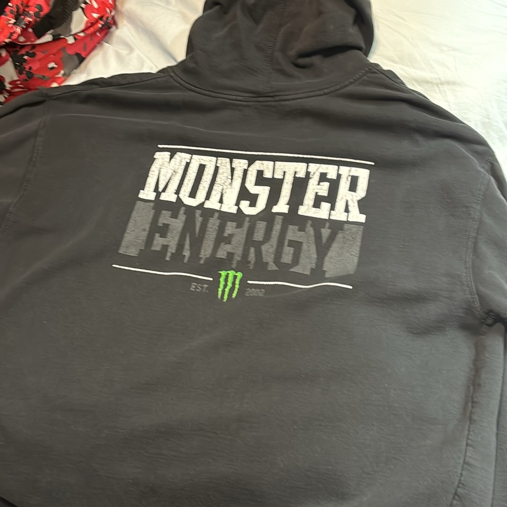 Monster Energy zip up  hoodie
